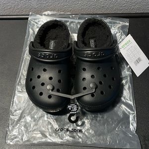 Brand new lined Crocs